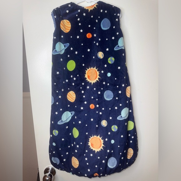 Hudson Baby Blue Planets Solar Sleep Sack - Picture 2 of 3